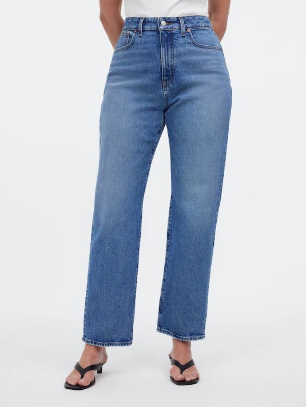 Madewell The Curvy '90s Straight Crop Jean in Hazeldell Wash